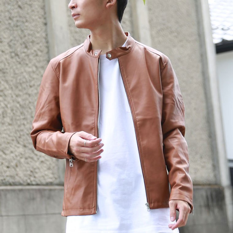 PUライダースジャケット