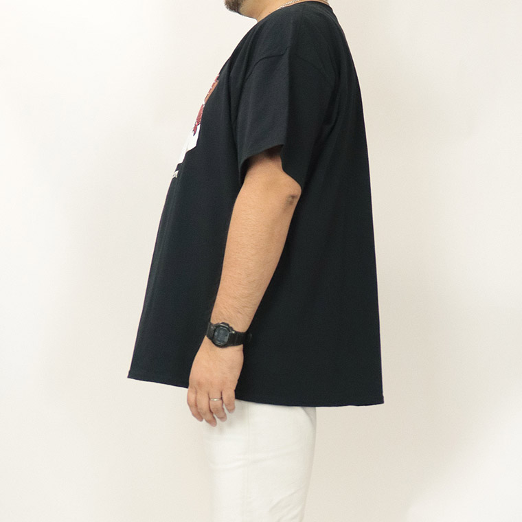 【大きいサイズ半袖Tシャツ】焼き魚ブルースTシャツ