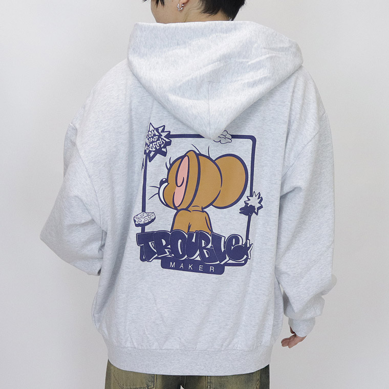 【TOM&JERRY】GRAFFITI ZIP PARKA