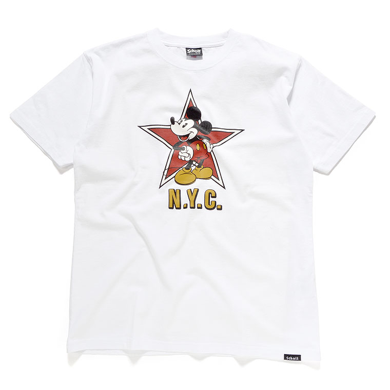 Schott ディズニー コラボ N.Y.CTシャツ