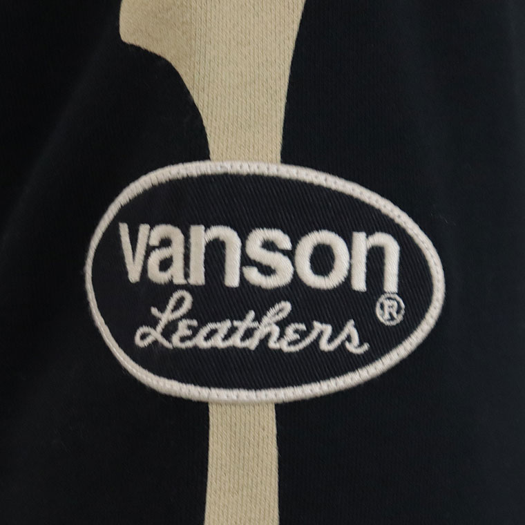 【VANSON】ヒューマンボーンptスカルスタンドカラー裏毛ZIPパーカー