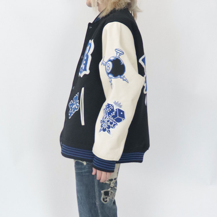 SALE【BEN DAVIS】ベンデービス袖PUワッペンスタジャン