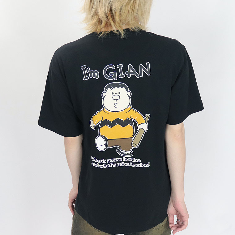 【ジャイアン/ドラえもん】プリント/半袖Ｔシャツ (ペアルック・アメカジ系)