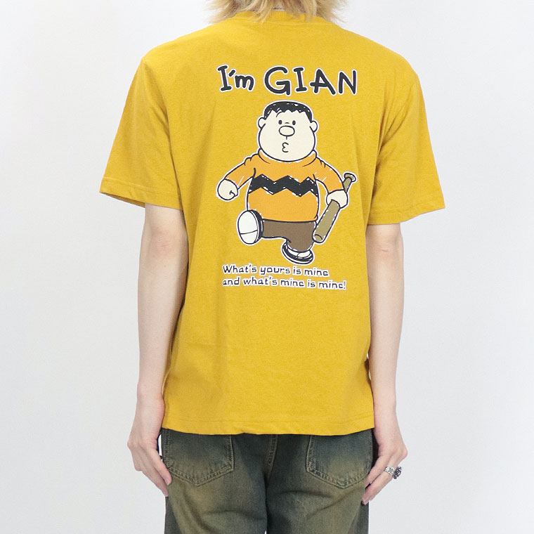 【ジャイアン/ドラえもん】プリント/半袖Ｔシャツ (ペアルック・アメカジ系)