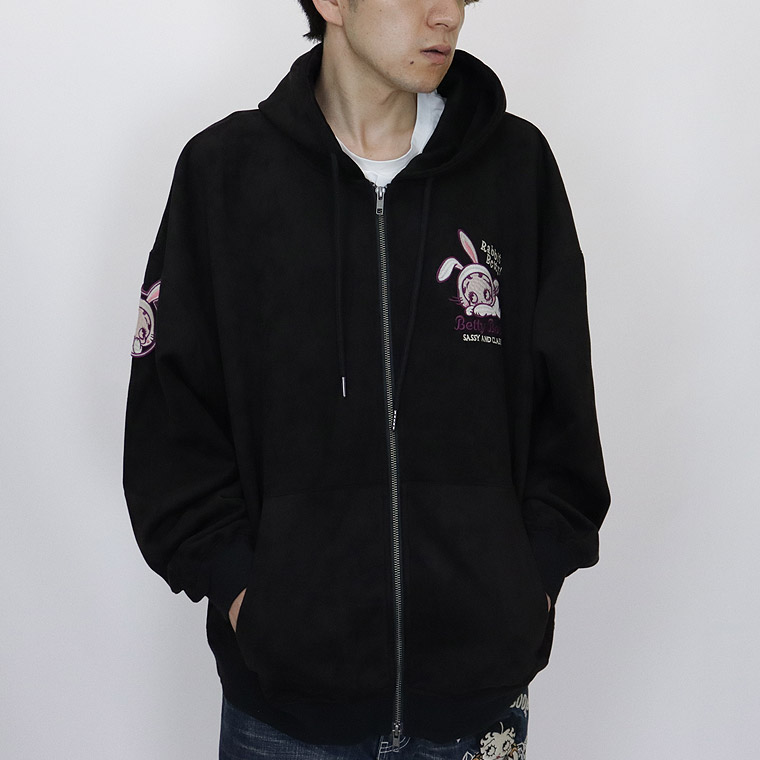 【BETTYコラボ】起毛プレーティングZIPパーカー