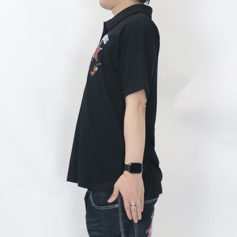 【TOM&JERRYコラボ】天竺半袖ポロシャツ スター