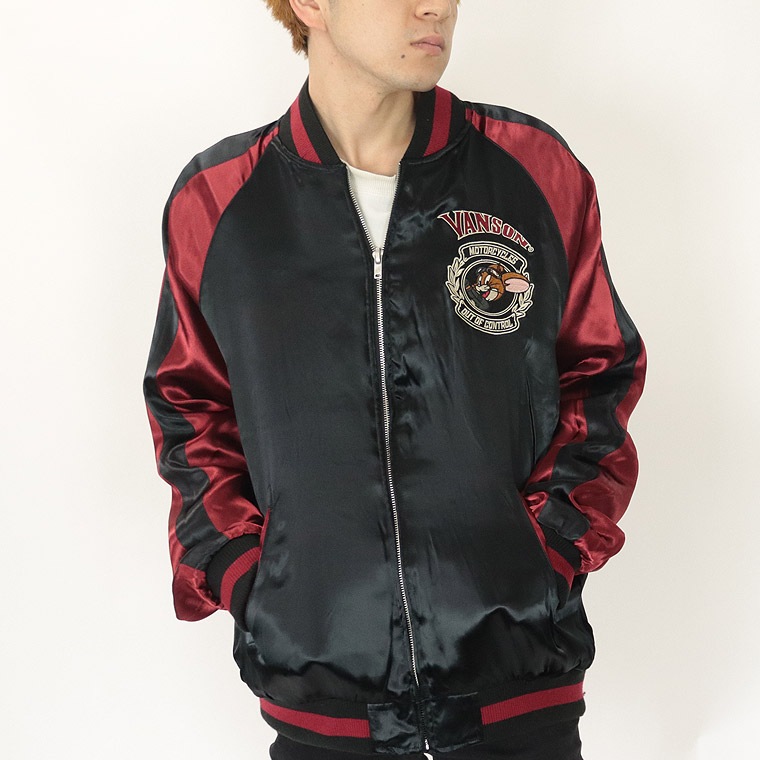 【TOM&JERRYコラボ】リバーシブル刺繍スカジャン