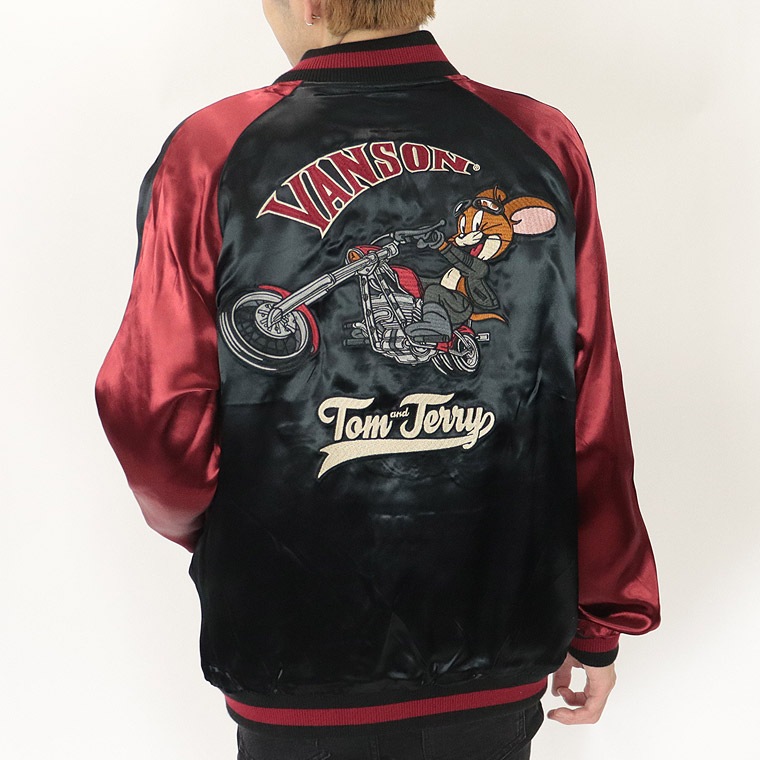 【TOM&JERRYコラボ】リバーシブル刺繍スカジャン