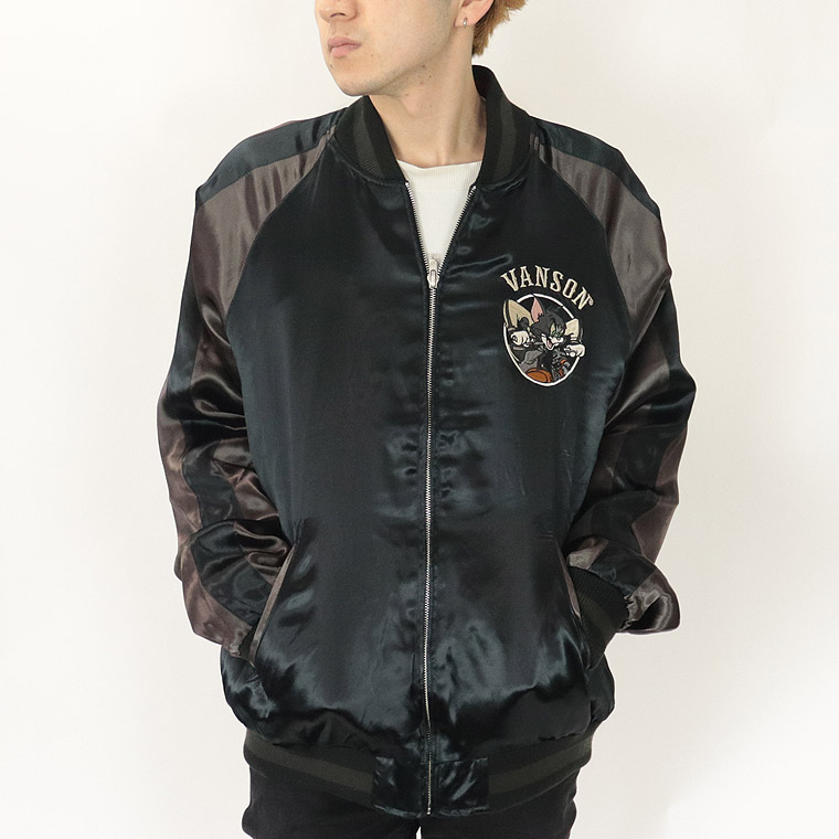 【TOM&JERRYコラボ】リバーシブル刺繍スカジャン