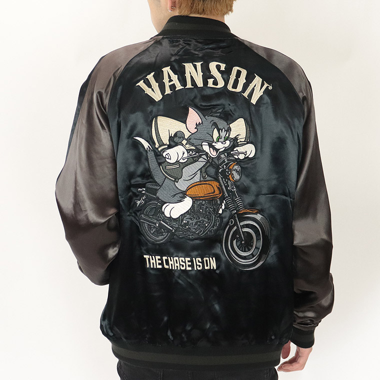 【TOM&JERRYコラボ】リバーシブル刺繍スカジャン