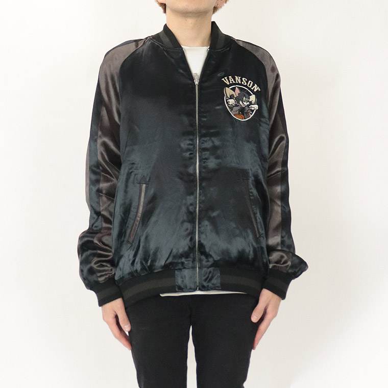 【TOM&JERRYコラボ】リバーシブル刺繍スカジャン