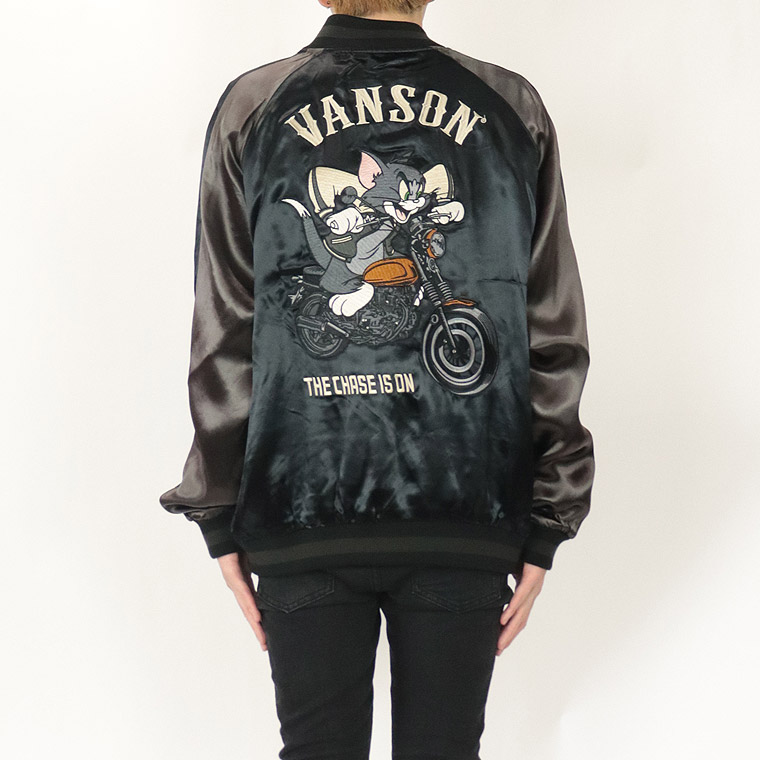 【TOM&JERRYコラボ】リバーシブル刺繍スカジャン