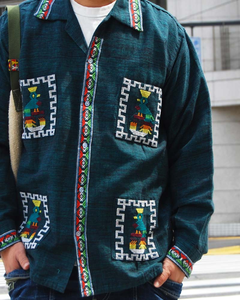 Tesoro ケツァールシャツ グリーン テソロ Tesoro 公式通販 Tesoro ケツァールシャツ グリーン テソロ Tesoro 公式通販