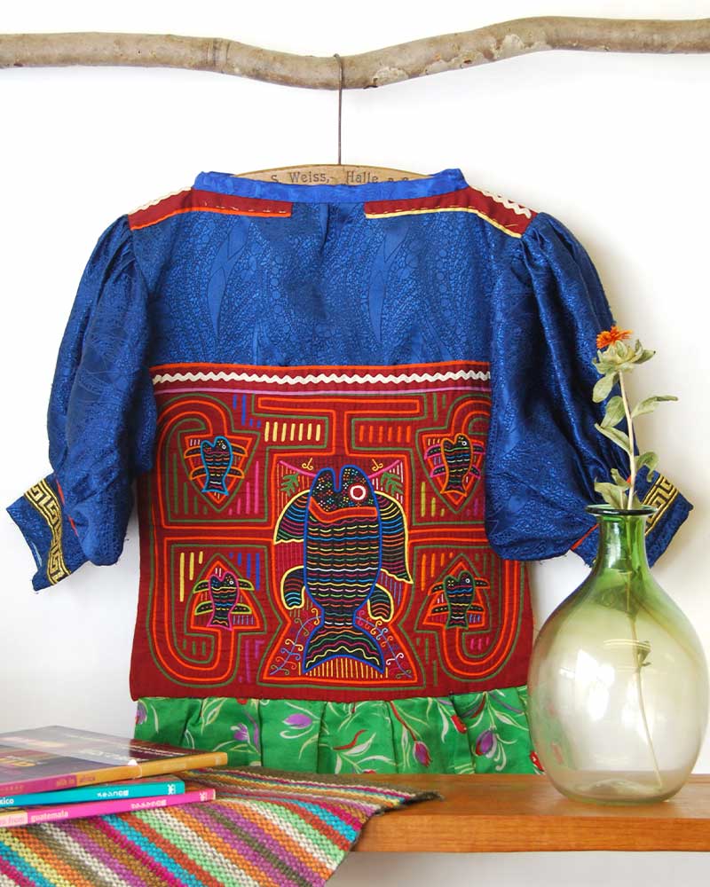 tesoro / vintage・壁掛けモラ刺繍ドレス /ブルー｜テソロ(tesoro)公式通販