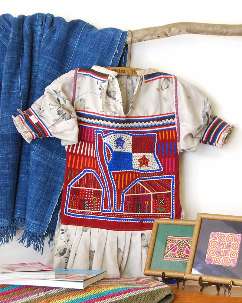 tesoro / vintage・壁掛けモラ刺繍ドレス /ホワイト｜テソロ(tesoro