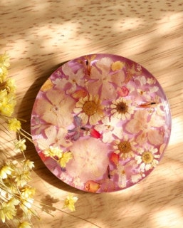 tesoro / サークルコンパクトミラー /フラワー×ピンク|tesoro|ブランド