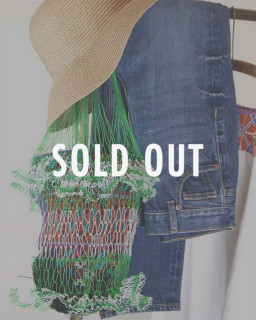 tesoro / カラフル網バッグ /グリーン×ホワイト [メール便対象品]|tesoro|ブランド