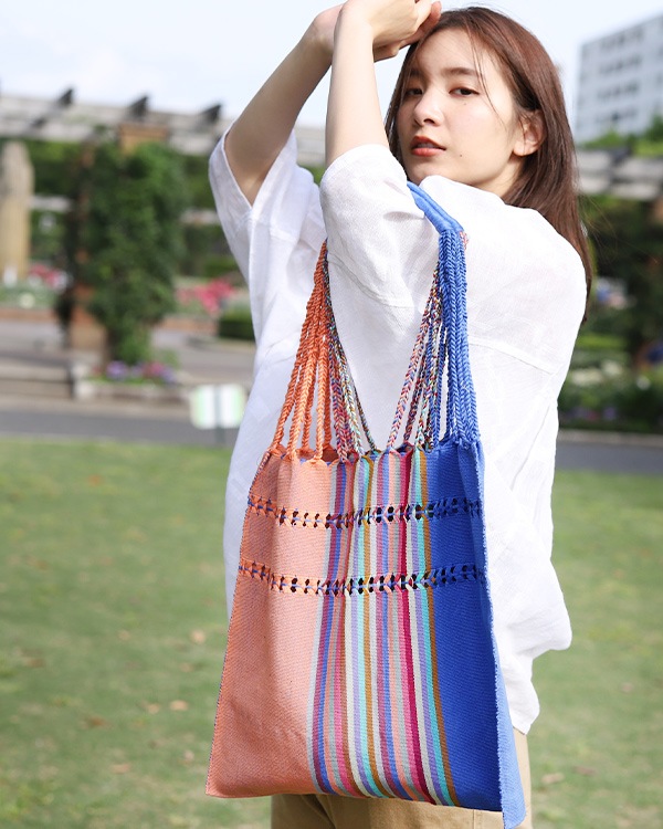 tesoro / ハンモックバッグ / オレンジ×ブルー｜テソロ(tesoro)公式通販 