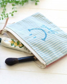 shanti / ポーチ 刺繍 / スマイル [メール便対象品]|shanti2|ブランド