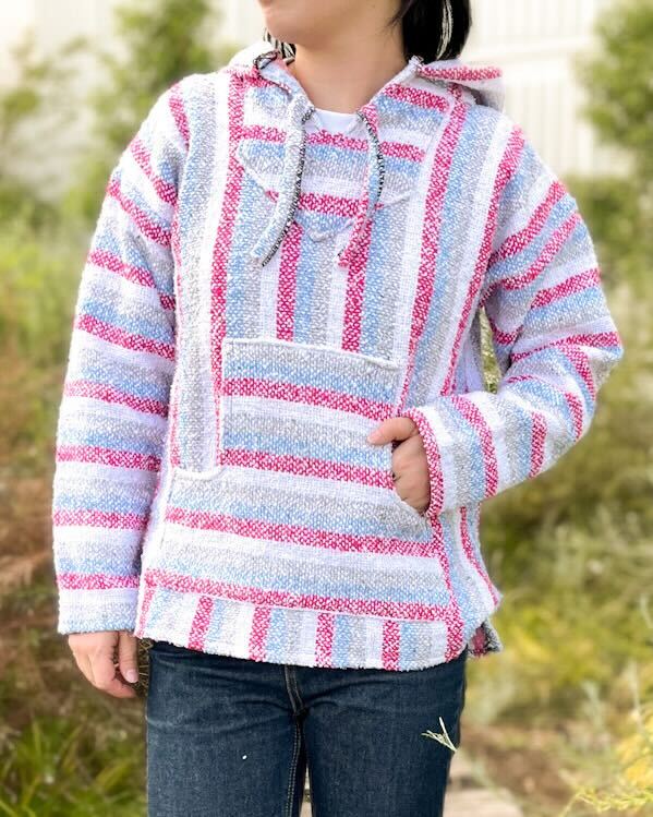 tesoro / Sサイズ メキシカンパーカー / ホワイトカラフル｜テソロ