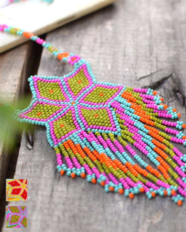 アルベロベロ 眼鏡ホルダースイーツモチーフ ビーズネックレス