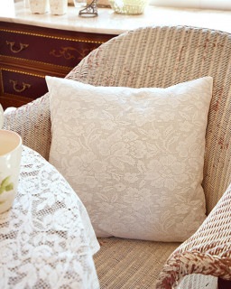 shanti / レースファブリッククッションカバー|shanti2|ブランド