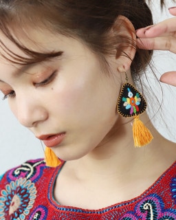 tesoro / オトミピアス / ブラック×イエロー [メール便対象品]|tesoro|ブランド