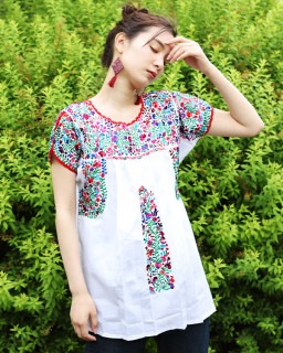 tesoro / サンアントニーノ刺繍ブラウス / ホワイト|tesoro|ブランド