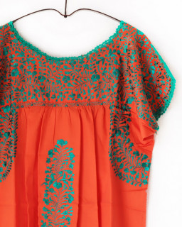 tesoro / サンアントニーノ刺繍ブラウス / オレンジ2|tesoro|ブランド