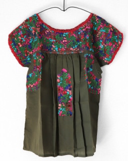 tesoro / サンアントニーノ刺繍ブラウス / カーキ|tesoro|ブランド