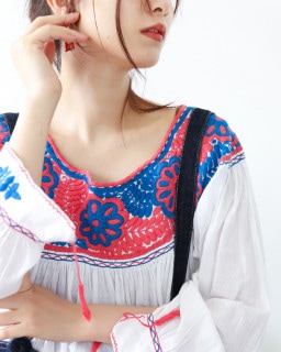 ≪10%OFF≫ tesoro / チアパス刺繍ブラウス / ホワイト4|tesoro|ブランド