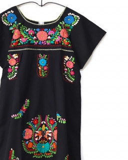 tesoro / メキシコ刺繍ワンピース / ブラック2|tesoro|ブランド