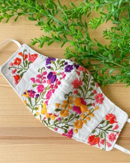 tesoro / メキシコ刺繍マスク / キナリ1 [メール便対象品]|tesoro|ブランド