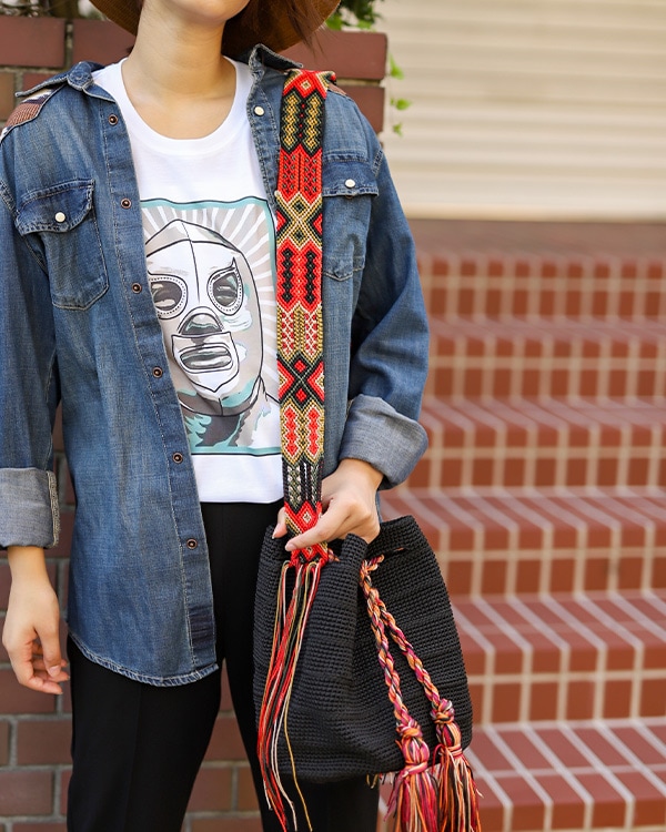 Tesoro ミサンガクロシェバッグ ブラック2 テソロ Tesoro 公式通販