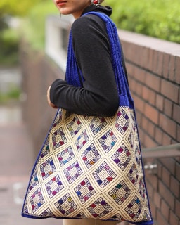 tesoro / ハンモックバッグ ララインサール フロントデザイン / インディゴブルー|ブランド