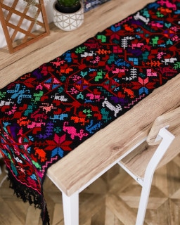 tesoro / メキシカンクロスステッチストール S / ブラック7|ブランド