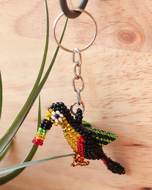【レア】メキシコ 手作り ハチドリ ビーズ キーホルダー メキシコ雑貨 nifunifa: 再入荷！ハンドメイドのビーズ