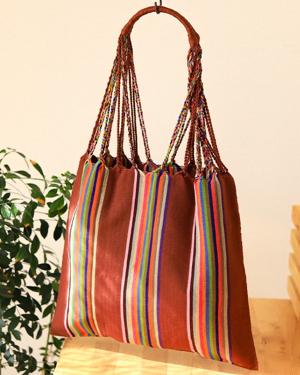 tesoro /ハンモックバッグ ストライプ /ブラウン｜テソロ(tesoro)公式通販