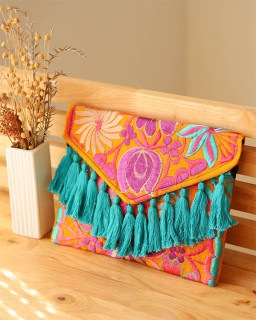 tesoro / 刺繍クラッチバッグ A|tesoro|ブランド