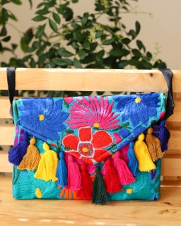 tesoro / 刺繍クラッチバッグ F|tesoro|ブランド