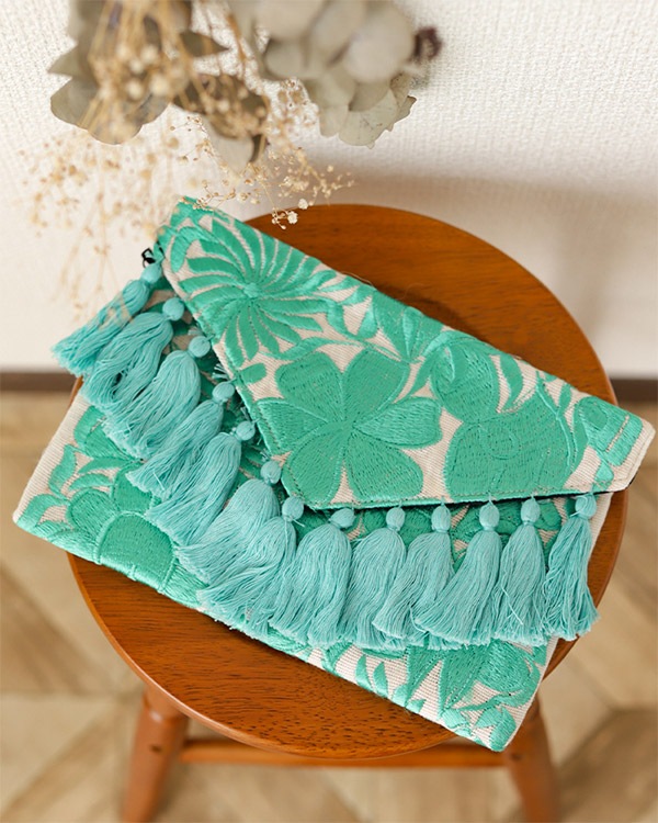 tesoro / 刺繍クラッチバッグ L｜テソロ(tesoro)公式通販