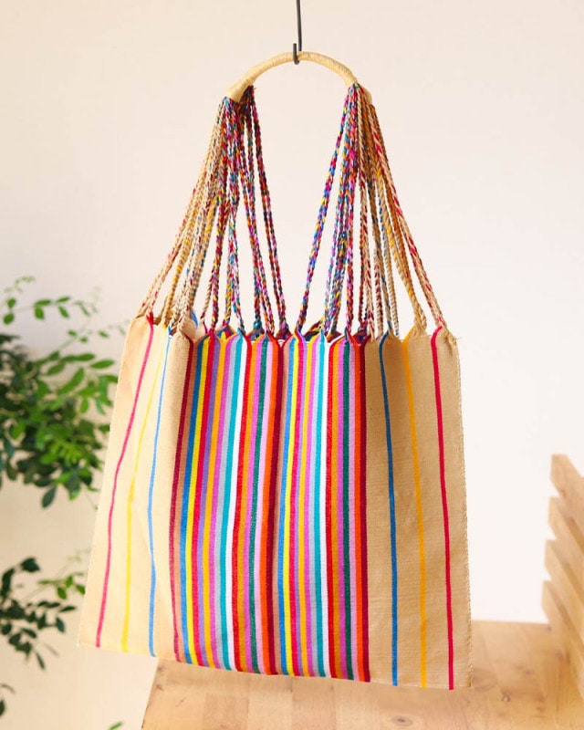 ストライプハンモック　バッグ付き　AND DECO MARNI マルニフラワーカフェ ハンモックバッグ ストライプ