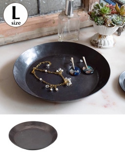 shanti / ブロカント アイアン ラウンドトレイ L|shanti2|ブランド