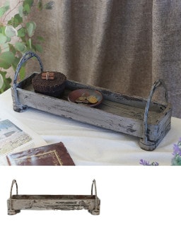 shanti / ブロカント 木製ケース アイアンハンドル付き L|shanti2|ブランド