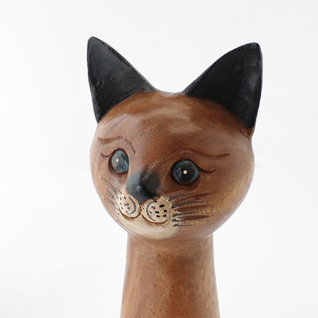 木製 　黒猫　 彫刻 　お座り猫　クロネコ 手彫り 木製 黒猫 彫刻 お座り猫 クロネコ 手彫り 黒猫 （座り） 木彫り 置物