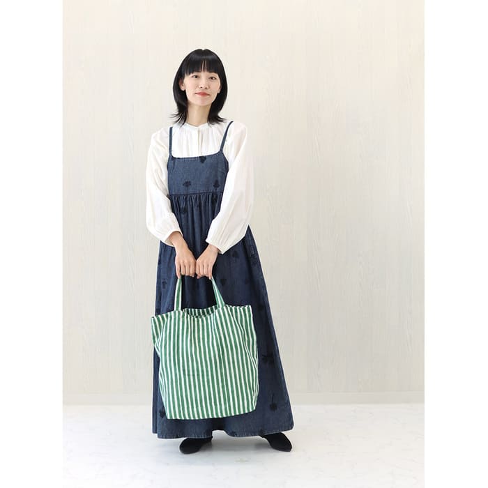 shanti / 2ハンドルトートバッグ ストライプ [メール便対象品]｜テソロ