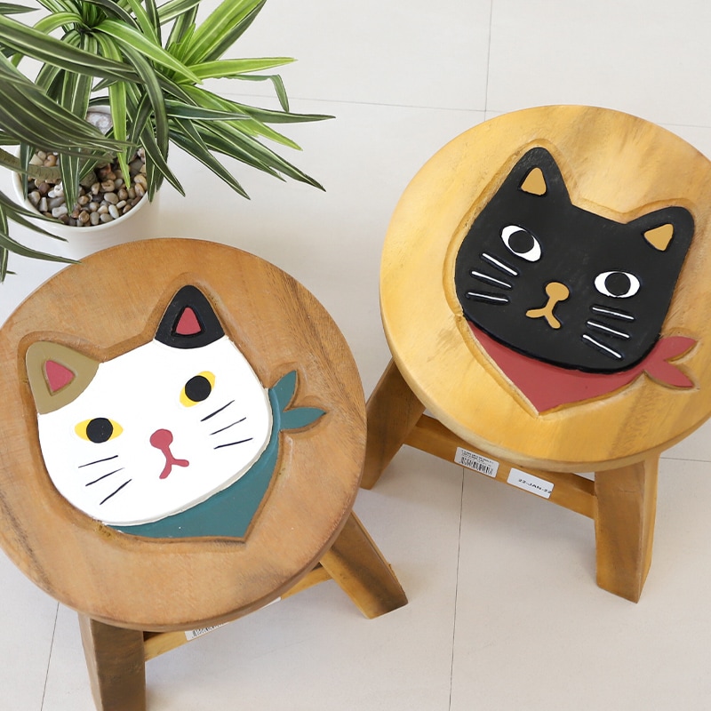 shanti / ラウンドスツール スカーフネコ｜テソロ(tesoro)公式通販