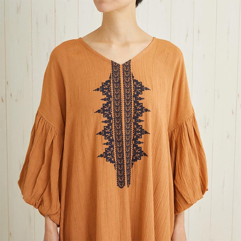 新作】shanti / ワンピース クロスステッチエンブ｜テソロ(tesoro)公式通販