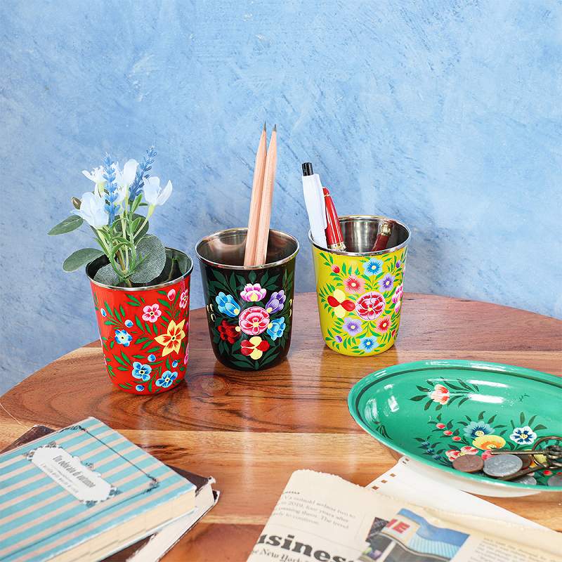 shanti / カシミールペイント ステンレス ホルダー｜テソロ(tesoro