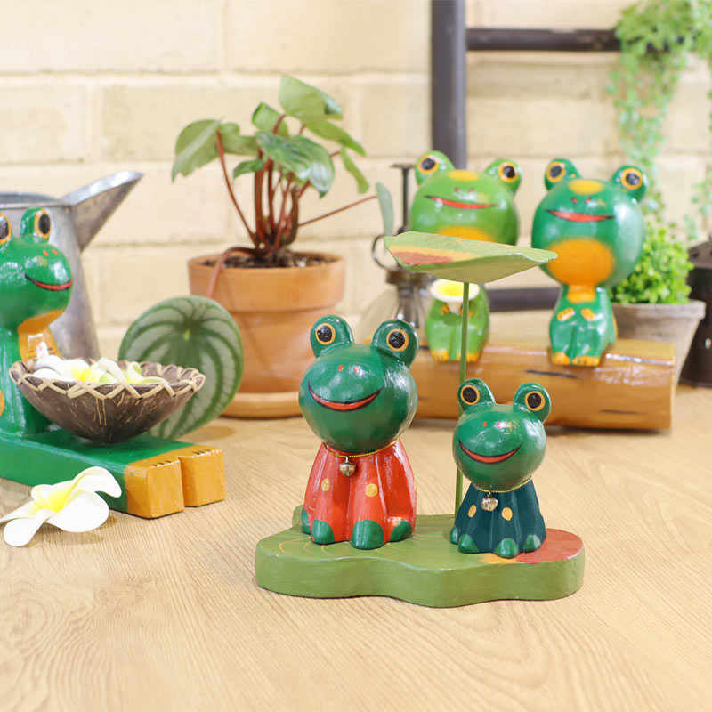 shanti / アニマル 傘さし カエルファミリー｜テソロ(tesoro)公式通販 